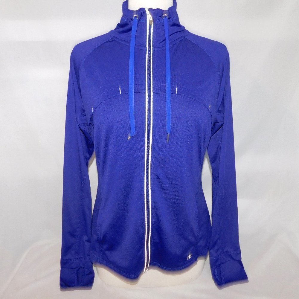 Champion Purple Running Activewear Track Jacket light Weight activewear Womens M